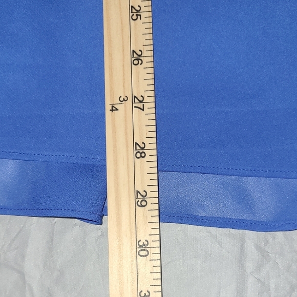 Draper’s & Damon’s Royal Blue Chiffon Skirt Set 16 Flowy A-Line Resort Wedding - Picture 14 of 15